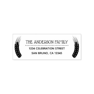 Rücksendeadresse von Weizen Individuelle Name Gummistempel