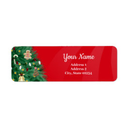 Rücksendeadresse - Weihnachtsbaum