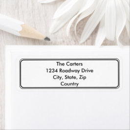 Rücksendeadressen-Aufkleber - Einladung zur Hochze