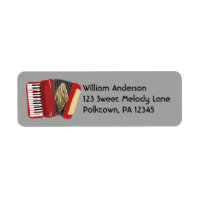 Rücksendeadressen-Aufkleber für Accordion-Spieler