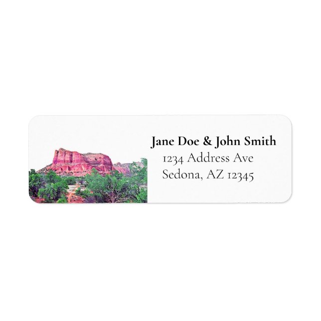 Rücksendeadressen-Aufkleber Sedona Arizona (Vorne)