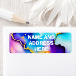 Rücksendeadressen-Aufkleber von Alkoholfarben