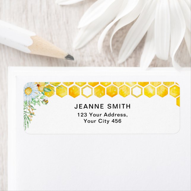 Rücksendeadressen-Aufkleber von Blütenhonig (Insitu)