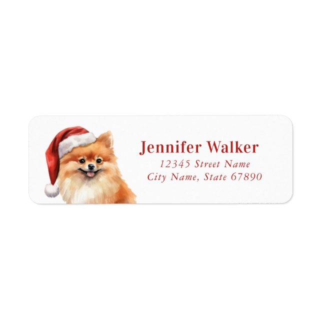 Rücksendeadressen-Aufkleber zum WeihnachtsSpitz (Vorne)