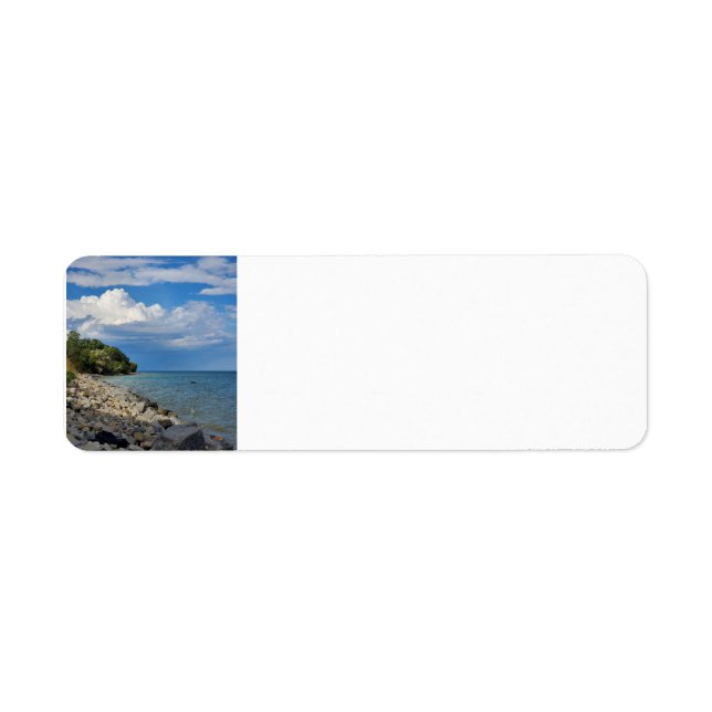Rücksendeaufkleber für den Lake Michigan (Vorne)