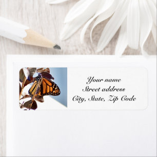Rücksendeetikett Monarch Butterfly personalisieren