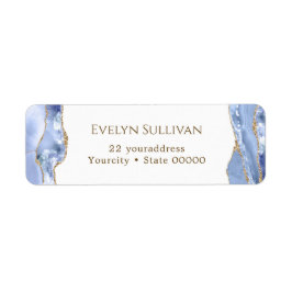 Rücksendekennzeichen für Cornflower Blue agate