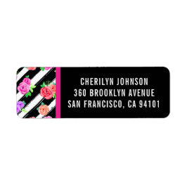 Rücksendekennzeichen für Edgy Rose und moderne Str