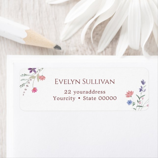 Rücksendekennzeichen für neue Wildblumen (Insitu)