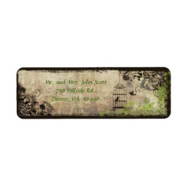 Rücksendekennzeichen für Vintage Vogelkäfige