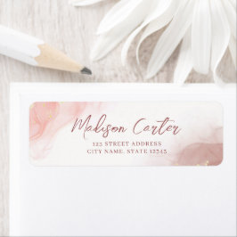 Rücksendesiegel für abstrakte Alkoholtupfer