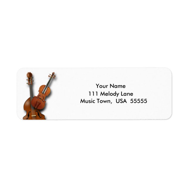 Rücksendesiegel für Bass und Violine (Vorne)