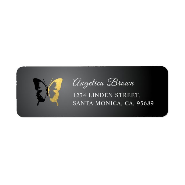 Rücksendesiegel für Goldfolie und Schwarzschmetter (Vorne)