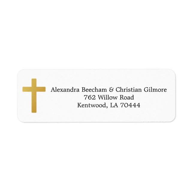 Rücksendesiegel für göttliche religiöse Kreuze (Vorne)