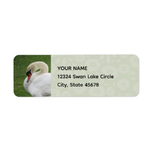 Rücksendesiegel für grüne Grasflächen Swan