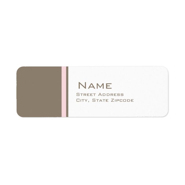 Rücksendesiegel für Rosa und Braun (Vorne)