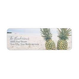 Rücksendesiegel für tropische Ananas