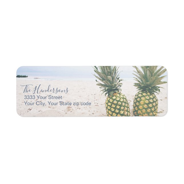 Rücksendesiegel für tropische Ananas (Vorne)