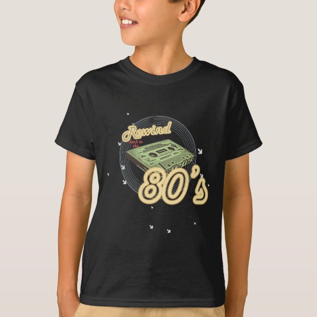 Rückspulen zurück zu dem 80er T-Shirt (Vorderseite)