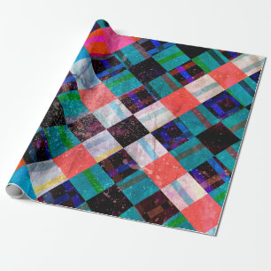 Rückstrahlhintergrund mit geometrischer Darstellun Geschenkpapier