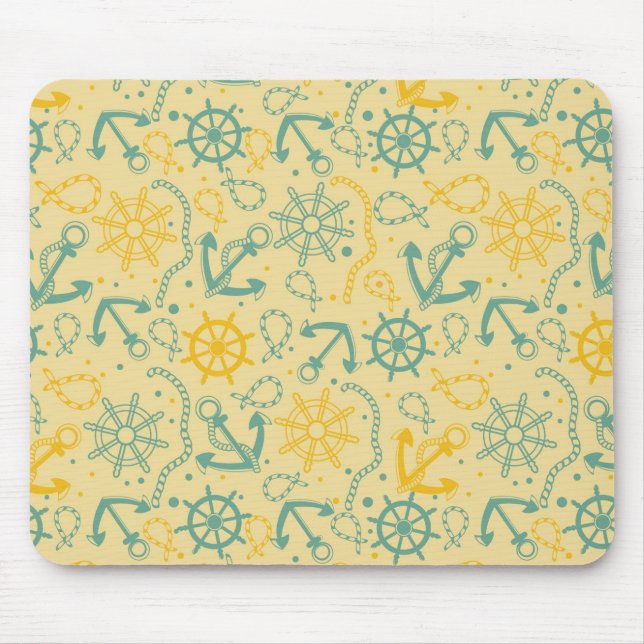 Rückwand mit Anker, Seile Mousepad (Vorne)