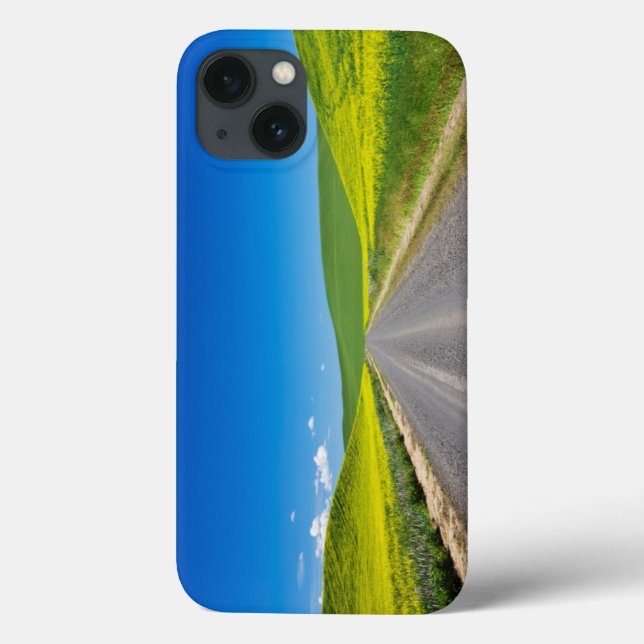 Rückweg durch die Frühlingsfelder von Canola Case-Mate iPhone Hülle (Rückseite)