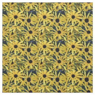 Rudbeckia Black Mit Augen Susans geo 1 Stoff