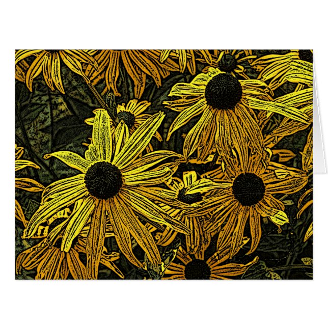 RUDBECKIA-BLUME (Vorderseite (Horizontal))