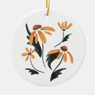 Rudbeckia Hirta Black-Mit Augen Susan-Ästhetische  Keramik Ornament
