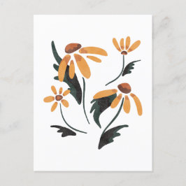 Rudbeckia Hirta Black-Mit Augen Susan-Ästhetische  Postkarte