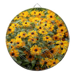 Rudbeckias / Ein Bett von Schwarz-Mit Augen Susans Dartscheibe