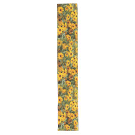 Rudbeckias / Ein Bett von Schwarz-Mit Augen Susans Großer Tischläufer