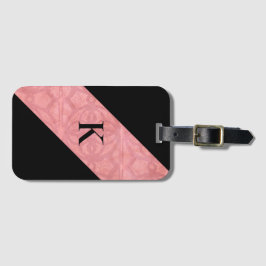 Ruddy Pink Batik Letter Gepäckanhänger