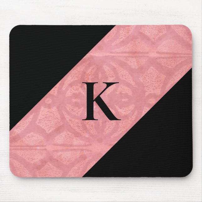 Ruddy Pink Batik Letter Mousepad (Vorne)