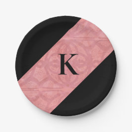 Ruddy Pink Batik Letter Pappteller