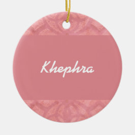 Ruddy Pink Batik Name Keramik Ornament