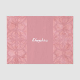 Ruddy Pink Batik Name Seidenpapier