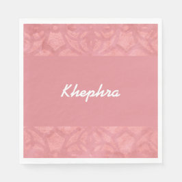 Ruddy Pink Batik Name Serviette