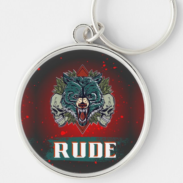 RUDE BEAR STIL SCHLÜSSELANHÄNGER (Vorne)