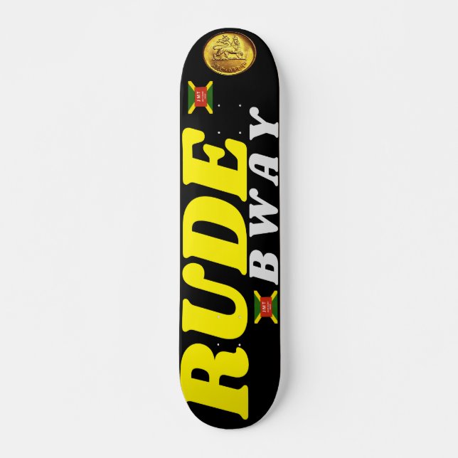 RUDE BWAY 7 3/4" Skateboard Deck (Vorne)