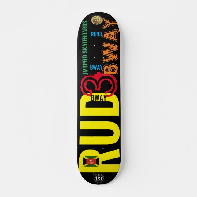 RUDE BWAY   JMT 7 3/4" Skateboard Deck (Vorne)