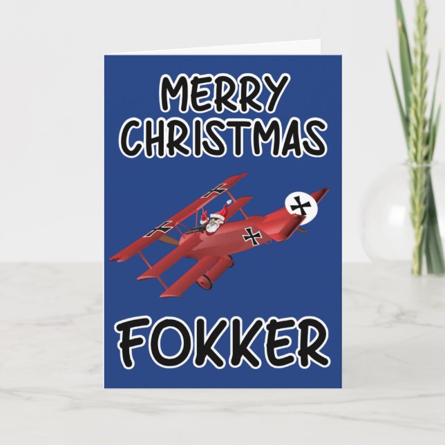 Rude Christmas Feiertagskarte (Vorderseite)