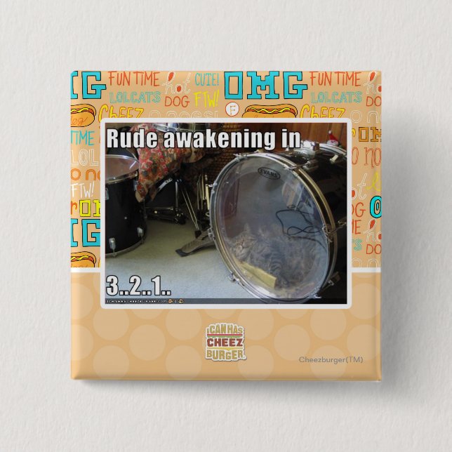 Rude Erwachen in Button (Vorderseite)