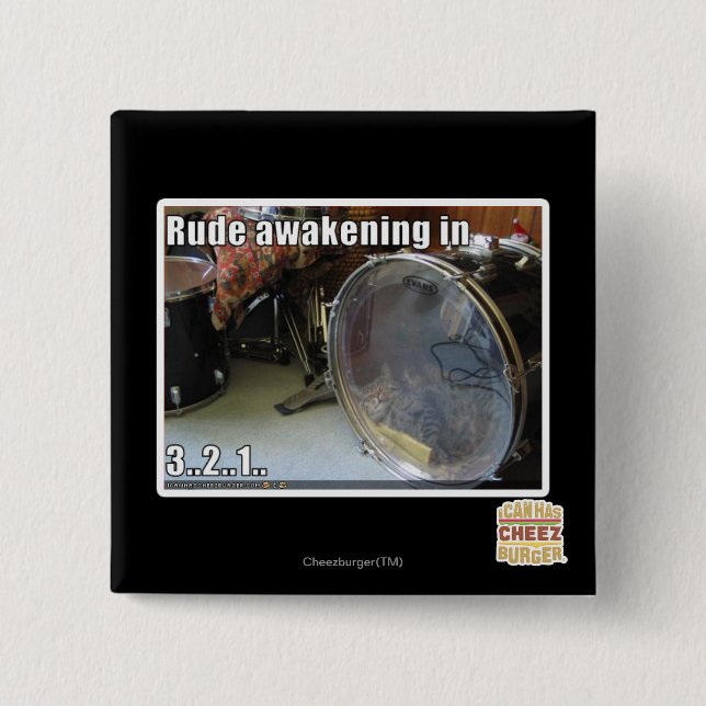 Rude Erwachen in Button (Vorderseite)