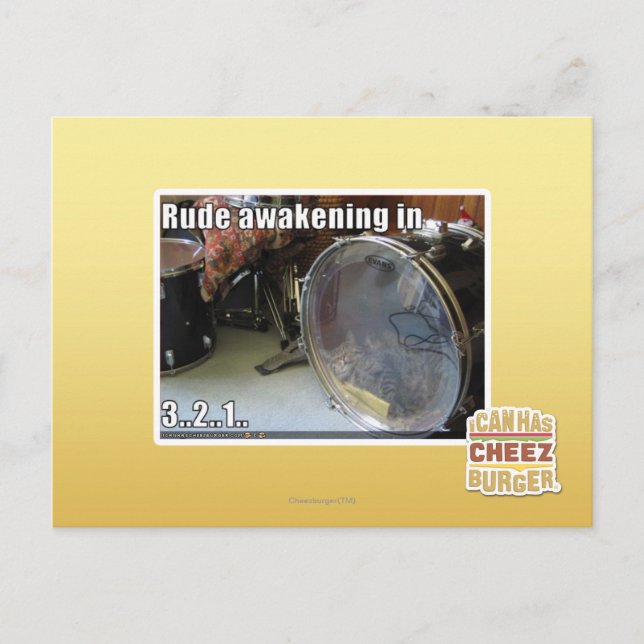 Rude Erwachen in Postkarte (Vorderseite)