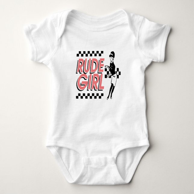 Rude Girl Baby Strampler (Vorderseite)