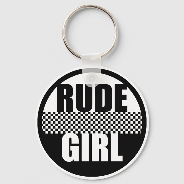 Rude Girl Schlüsselanhänger (Vorderseite)