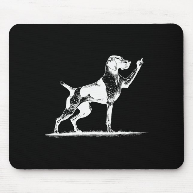 Rude Inter Dog Hole German Shorthaired Inter Dog  Mousepad (Vorne)