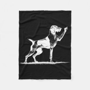 Rude Pointer Dog Hole German Shorthhaden Pointer D Fleecedecke