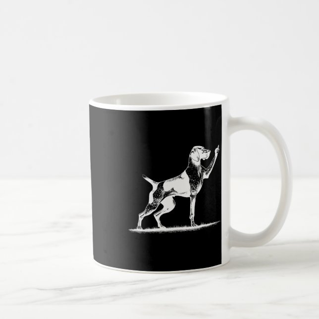 Rude Pointer Dog Hole German Shorthhaden Pointer D Kaffeetasse (Rechts)